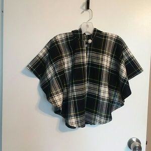 O'neil Of Dublin Girls Plaid Cape